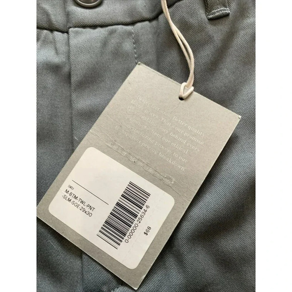 Everlane Men's Blue Slim Fit Chino Pants Size 29x30 NWT - Picture 5 of 10